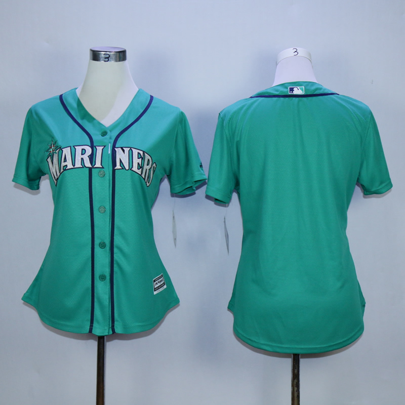 Women Seattle Mariners Blank Green MLB Jerseys